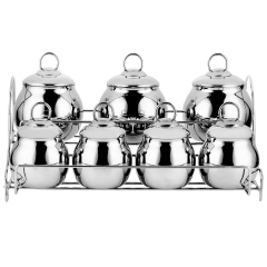 15 Pcs Agra Stainless Steel Spice Set
